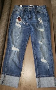 Kancan Crop boyfriend denim